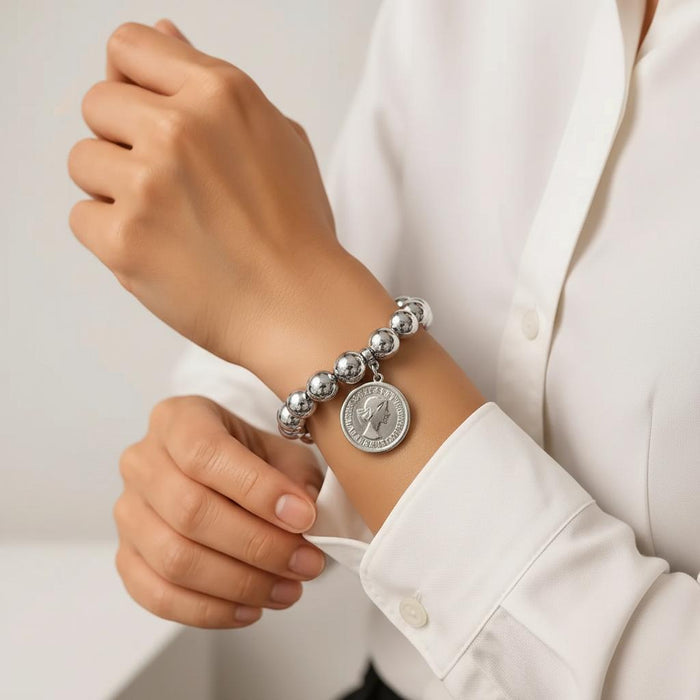 Bobby Coin Bracelet - Silver
