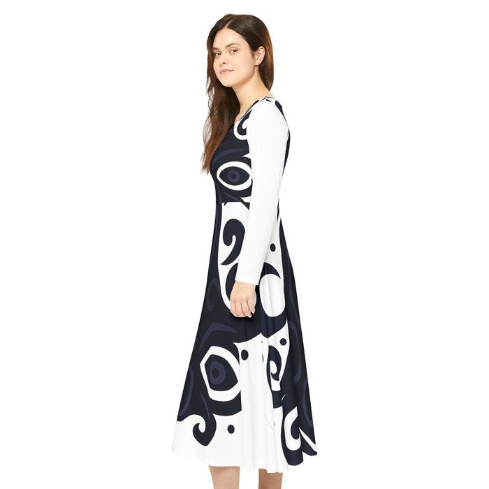 Boho Chic Women’s Long Sleeve Dance Dress