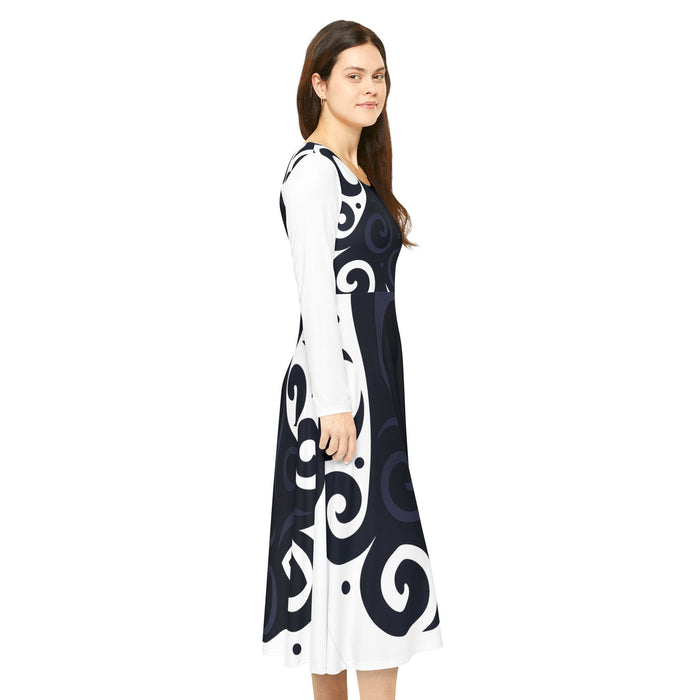 Boho Chic Women’s Long Sleeve Dance Dress