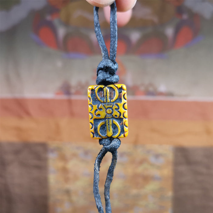 Bone Carved Vajra 0.83" - Tibetan Buddhist vajra, view 8