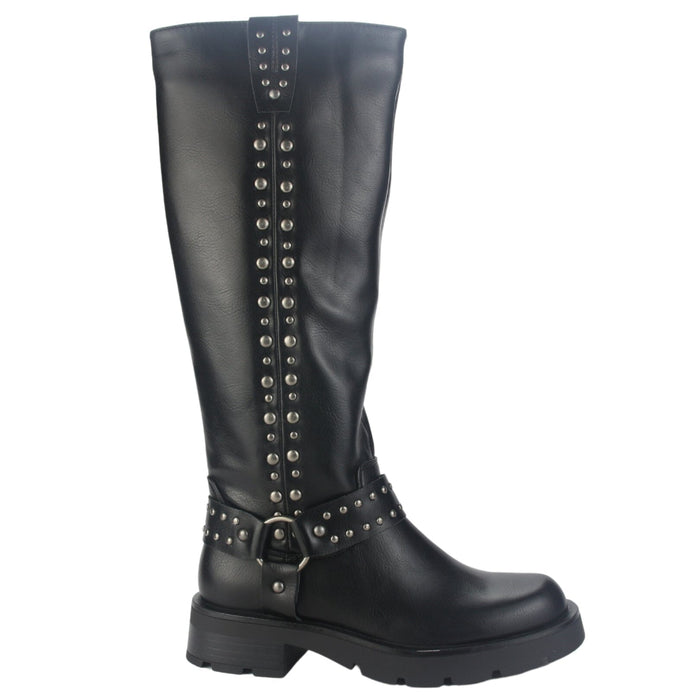 Bota Chalada Mujer Tati-1 Negro Casual Botas Taco Chalada