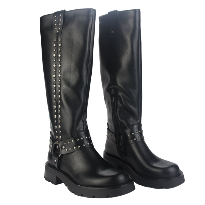 Bota Chalada Mujer Tati-1 Negro Casual Botas Taco Chalada