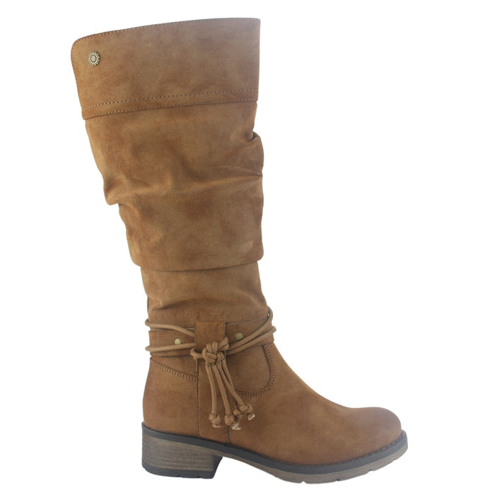Bota Chalada Mujer Torri-30 Camel Casual Botas Taco Chalada