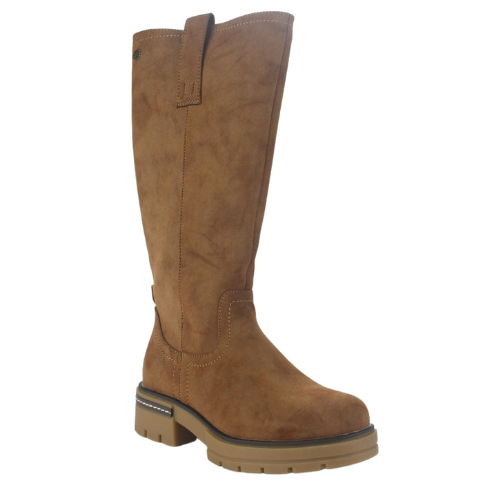 Bota Chalada Mujer Trini-2 Camel Casual Botas Taco Chalada