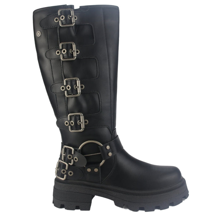 Bota Chalada Mujer Triva-1 Negro Casual Botas Plataforma Chalada