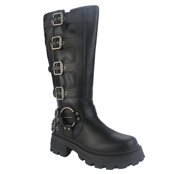 Bota Chalada Mujer Triva-1 Negro Casual Botas Plataforma Chalada