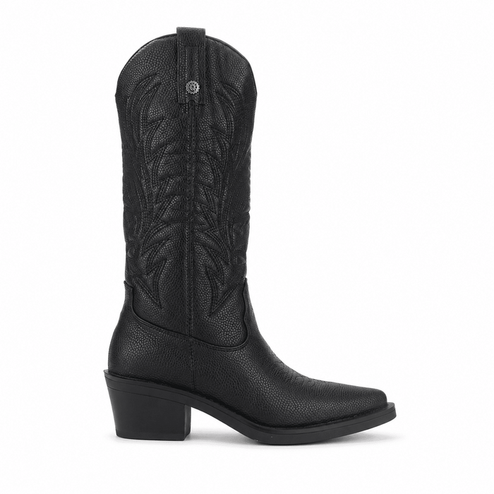 Bota Chalada Mujer West-22 Negro Casual Botas Taco Chalada