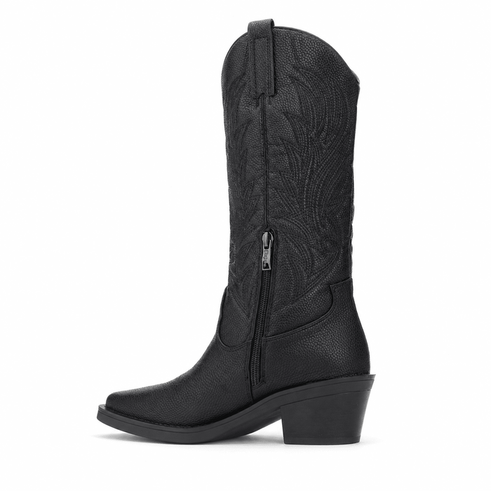 Bota Chalada Mujer West-22 Negro Casual Botas Taco Chalada