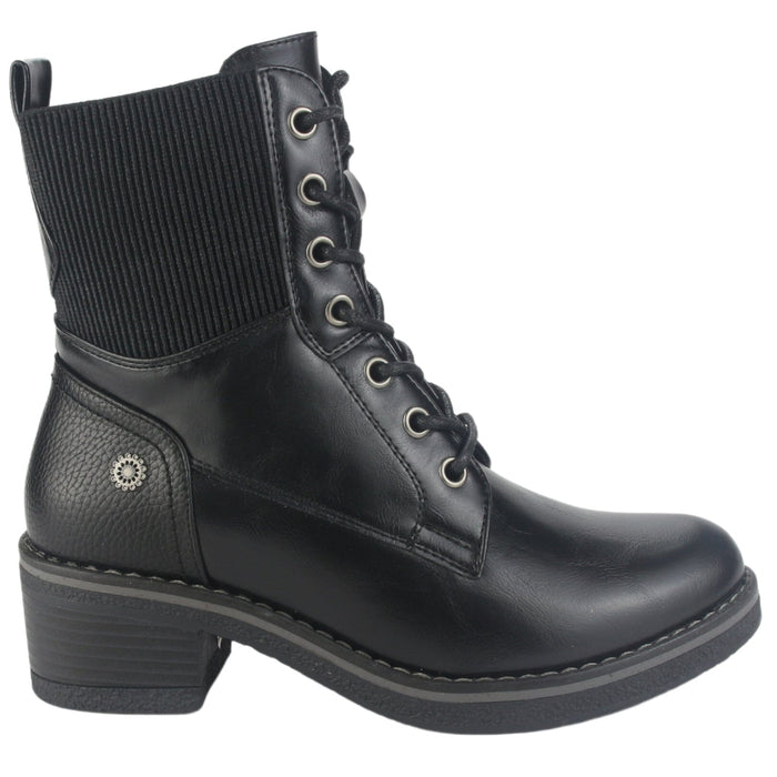 Botin Chalada Mujer Brike-2 Negro Casual Botines Taco Chalada
