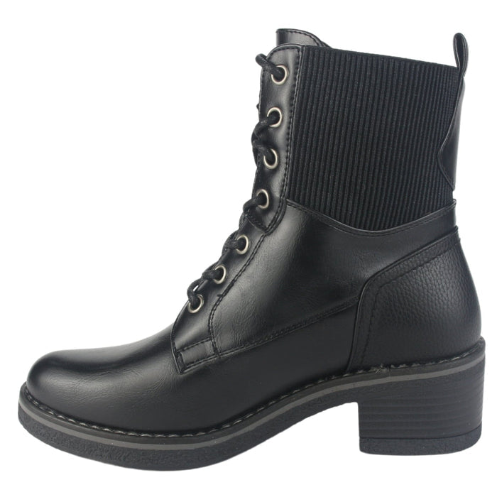 Botin Chalada Mujer Brike-2 Negro Casual Botines Taco Chalada