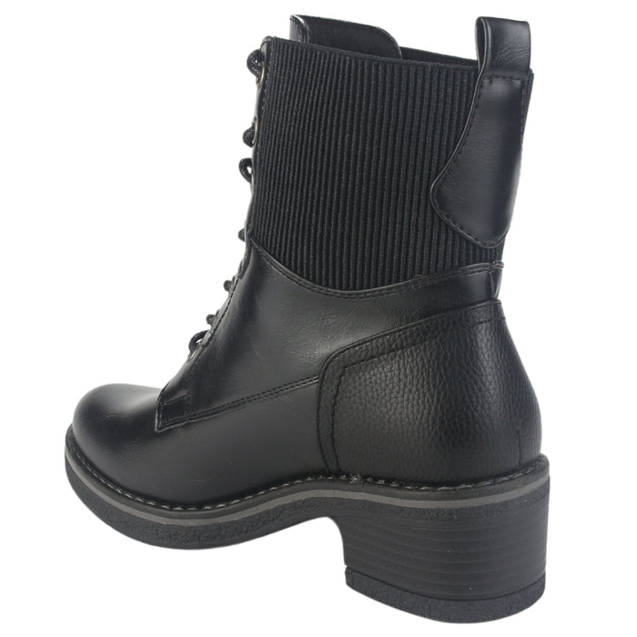 Botin Chalada Mujer Brike-2 Negro Casual Botines Taco Chalada