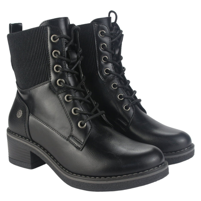 Botin Chalada Mujer Brike-2 Negro Casual Botines Taco Chalada