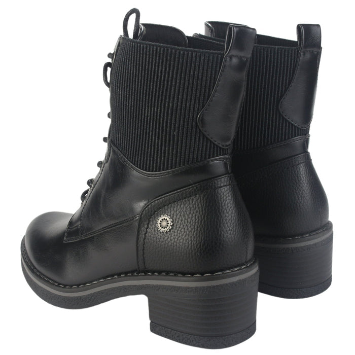 Botin Chalada Mujer Brike-2 Negro Casual Botines Taco Chalada