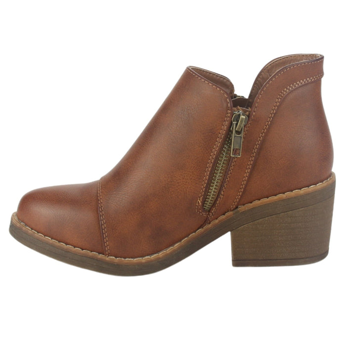 Botin Chalada Mujer Camp-31 Tostado Casual Botines Taco Chalada