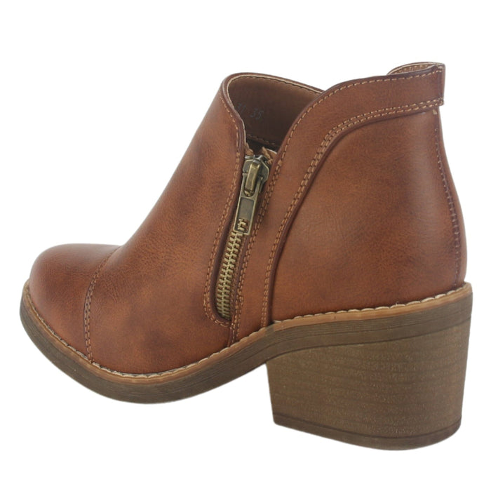 Botin Chalada Mujer Camp-31 Tostado Casual Botines Taco Chalada