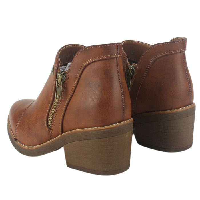 Botin Chalada Mujer Camp-31 Tostado Casual Botines Taco Chalada