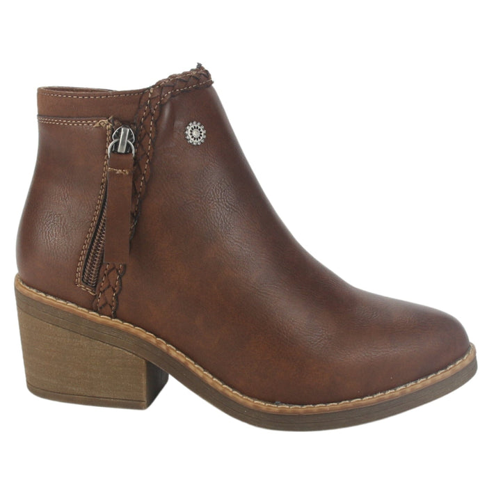 Botin Chalada Mujer Camp-50 Café Casual Botines Taco Chalada