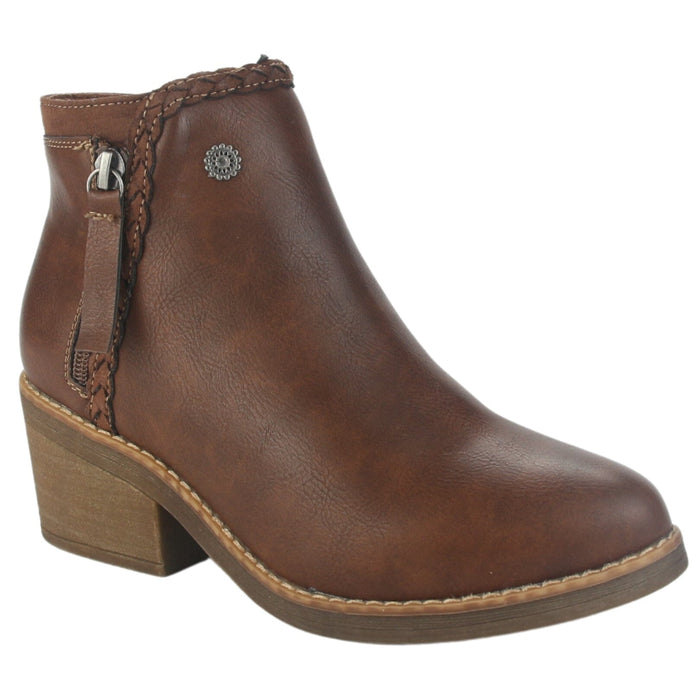 Botin Chalada Mujer Camp-50 Café Casual Botines Taco Chalada