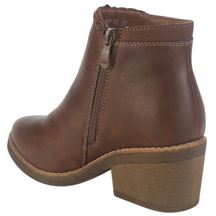 Botin Chalada Mujer Camp-50 Café Casual Botines Taco Chalada