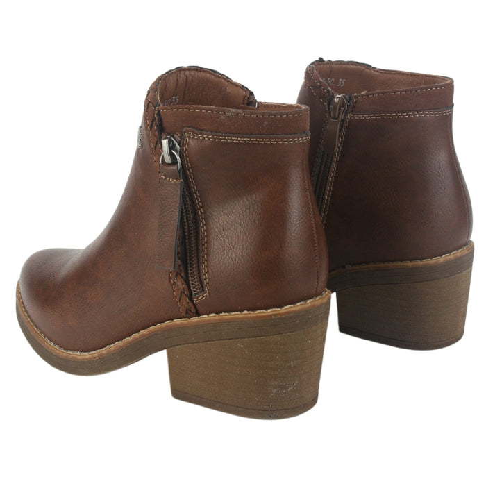 Botin Chalada Mujer Camp-50 Café Casual Botines Taco Chalada