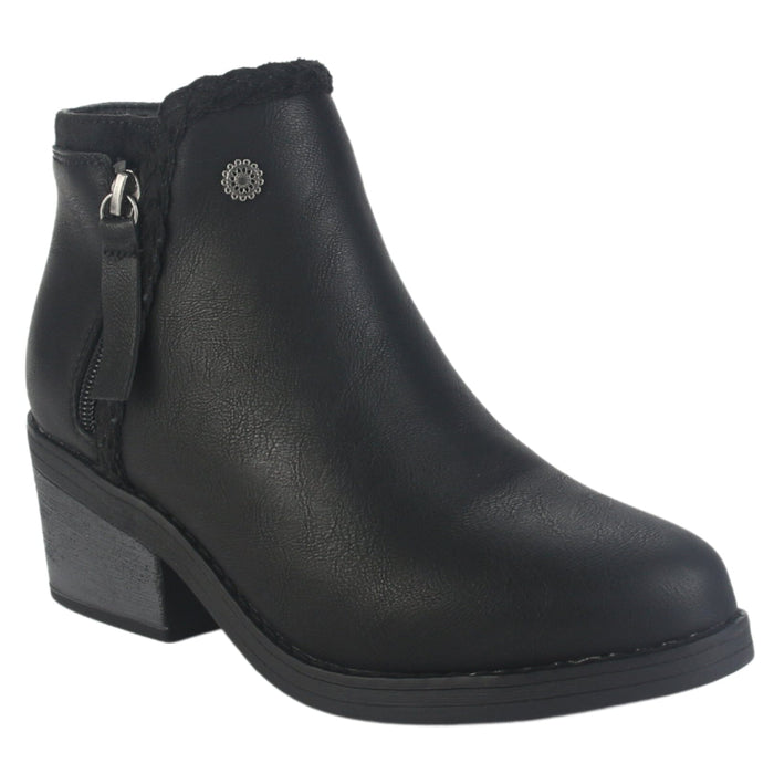 Botin Chalada Mujer Camp-50 Negro Casual Botines Taco Chalada