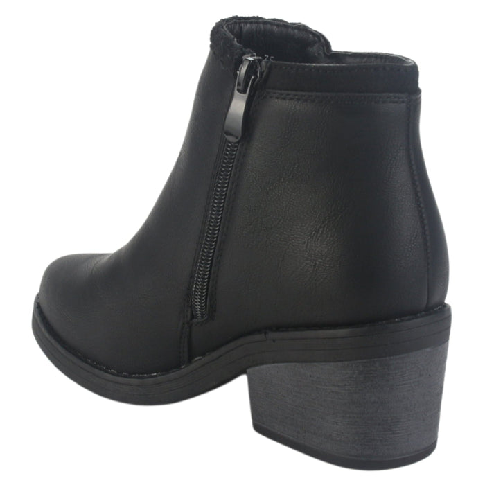 Botin Chalada Mujer Camp-50 Negro Casual Botines Taco Chalada