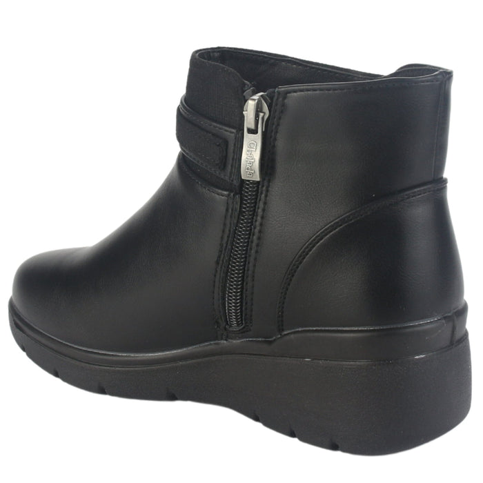 Botin Chalada Mujer Curve-5 Negro Casual Botines Taco Chalada