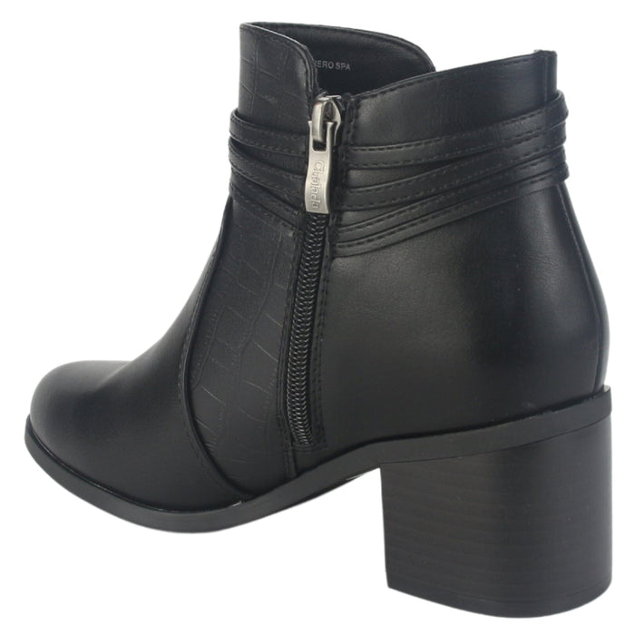 Botin Chalada Mujer Diva-4 Negro Casual Botines Taco Chalada