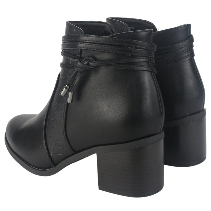 Botin Chalada Mujer Diva-4 Negro Casual Botines Taco Chalada