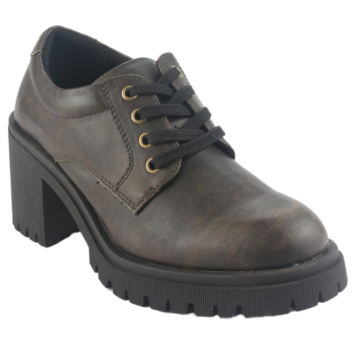 Botin Chalada Mujer Jordi-1 Café Casual Botines Taco Chalada
