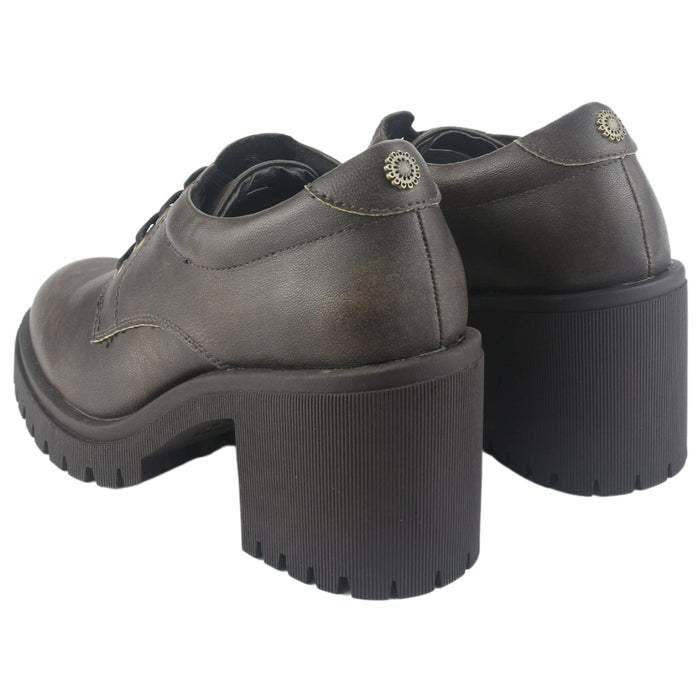 Botin Chalada Mujer Jordi-1 Café Casual Botines Taco Chalada