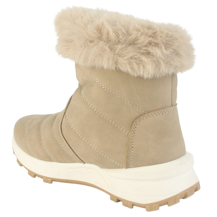 Botin Chalada Mujer Laica-1 Beige Casual Botines Plataforma Chalada