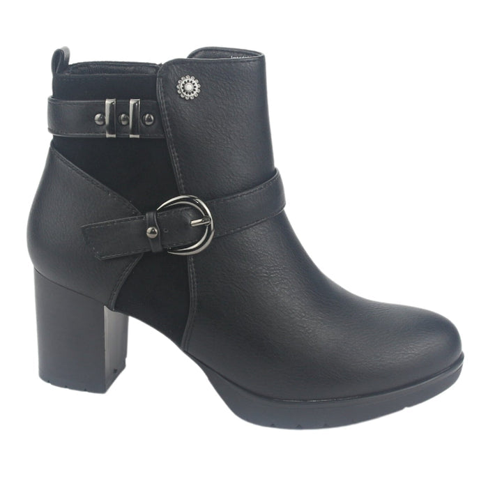 Botin Chalada Mujer Lelia-1 Negro Casual Botines Taco Chalada
