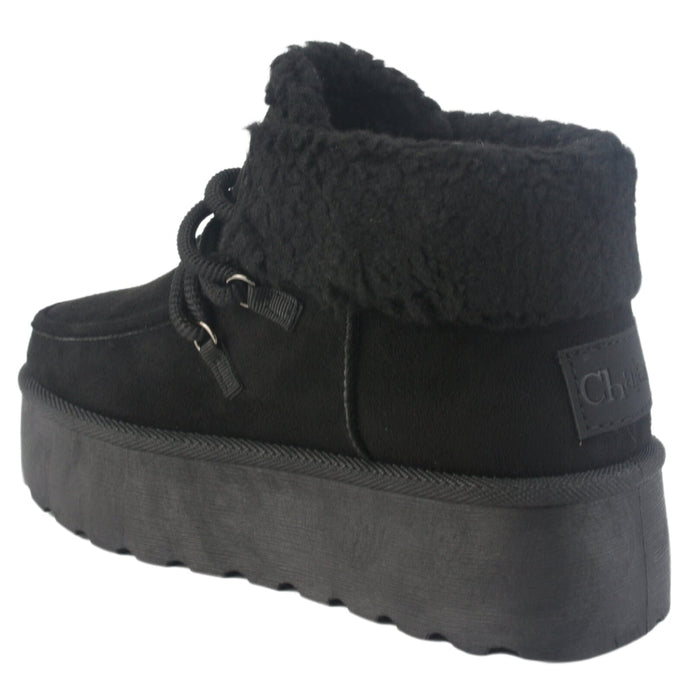 Botin Chalada Mujer Pinguih-4 Negro Casual Pantuflas Chalada