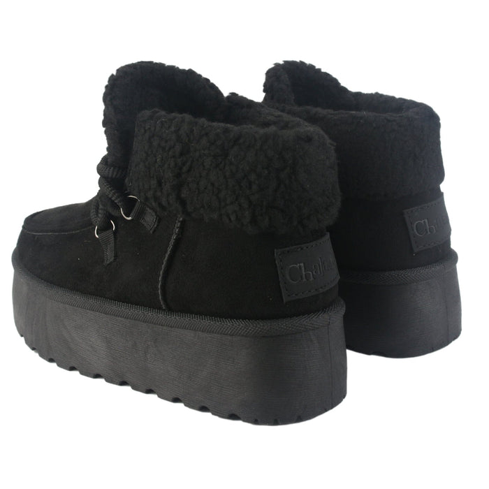 Botin Chalada Mujer Pinguih-4 Negro Casual Pantuflas Chalada