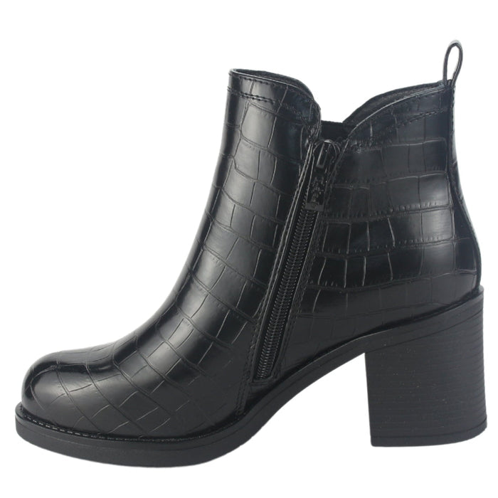 Botin Chalada Mujer Prata-6 Negro Casual Botines Taco Chalada