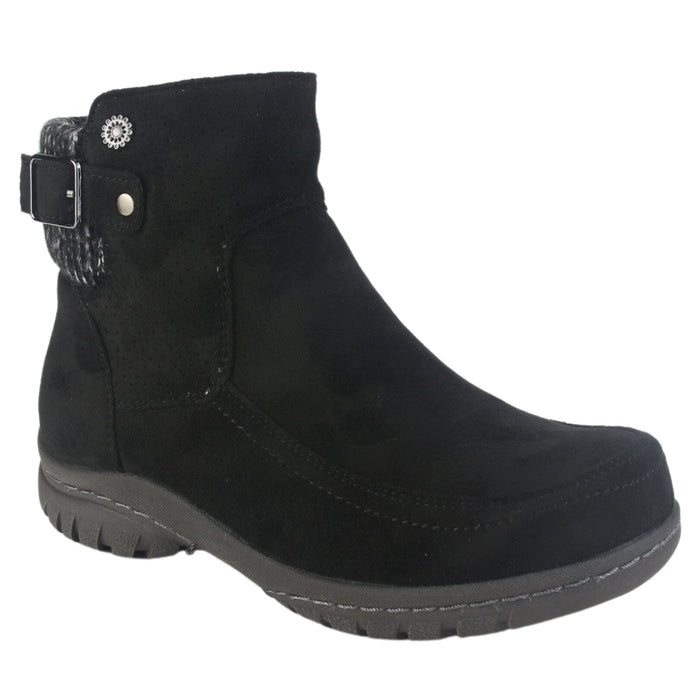 Botin Chalada Mujer Qual-5 Negro Casual Botines Taco Chalada