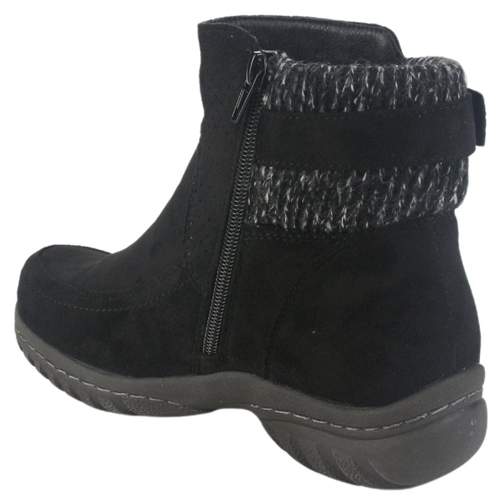 Botin Chalada Mujer Qual-5 Negro Casual Botines Taco Chalada