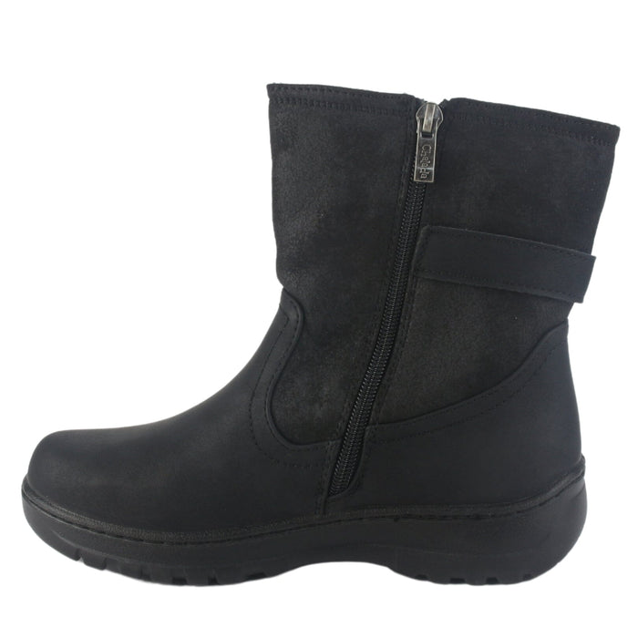 Botin Chalada Mujer Qual-7 Negro Casual Botines Taco Chalada