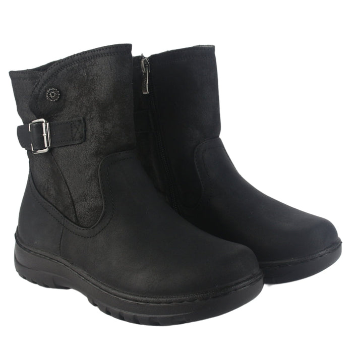 Botin Chalada Mujer Qual-7 Negro Casual Botines Taco Chalada