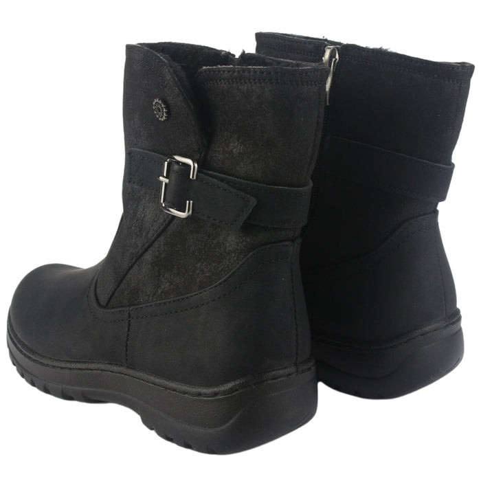 Botin Chalada Mujer Qual-7 Negro Casual Botines Taco Chalada