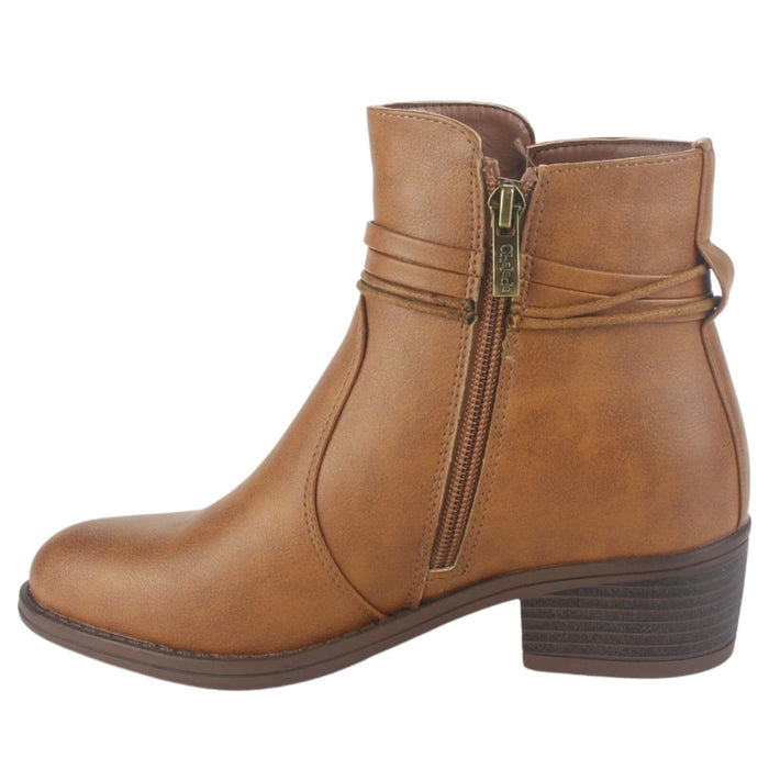 Botin Chalada Mujer Trosi-1 Café Casual Botines Taco Chalada