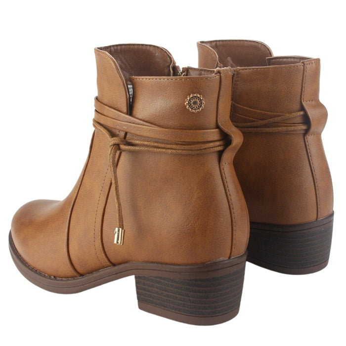 Botin Chalada Mujer Trosi-1 Café Casual Botines Taco Chalada
