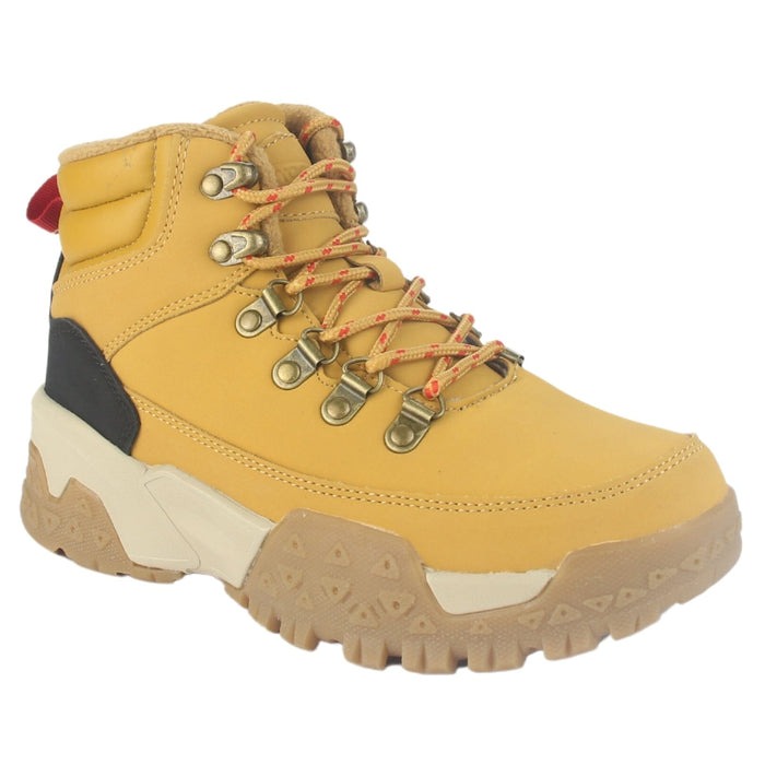 Botin Outdoor Funway Mujer Nevado-2 Camel Botines Taco Funway