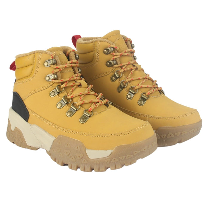 Botin Outdoor Funway Mujer Nevado-2 Camel Botines Taco Funway
