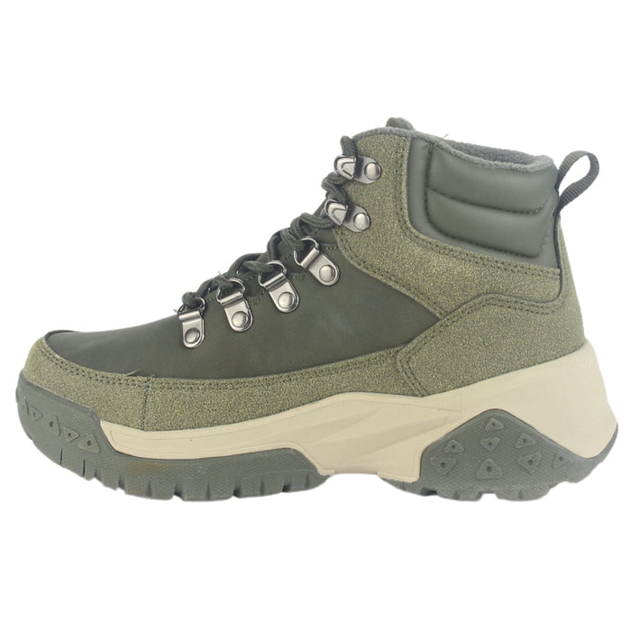 Botin Outdoor Funway Mujer Nevado-2 Oliva Botines Taco Funway