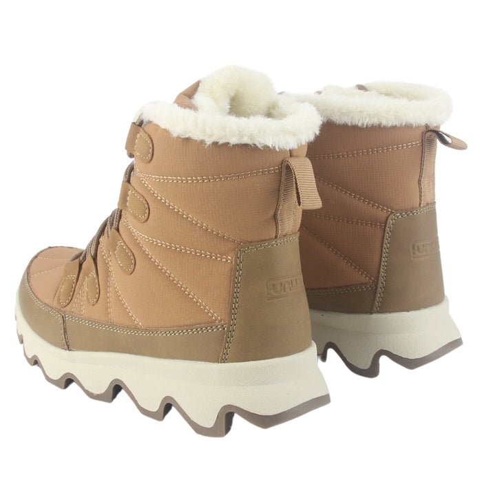 Botin Outdoor Funway Mujer Polar-1 Camel Botines Taco Funway