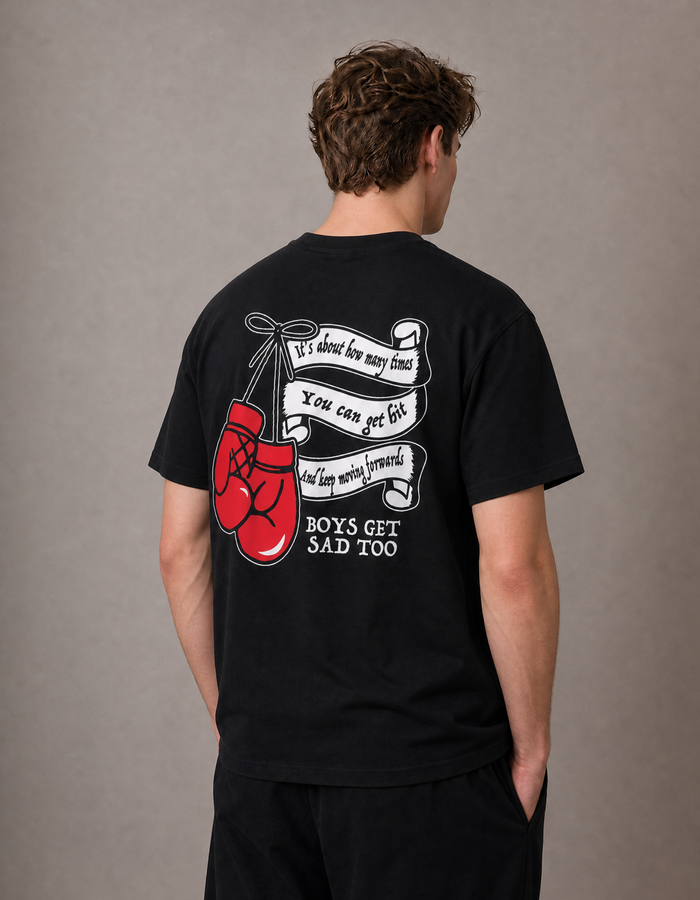 BOXING GLOVE TEE BLACK