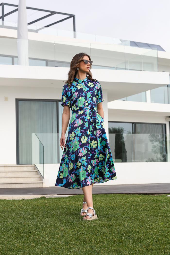 Briana Dress (Navy)