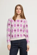 Brielle Jumper (Oatmeal/Purple)